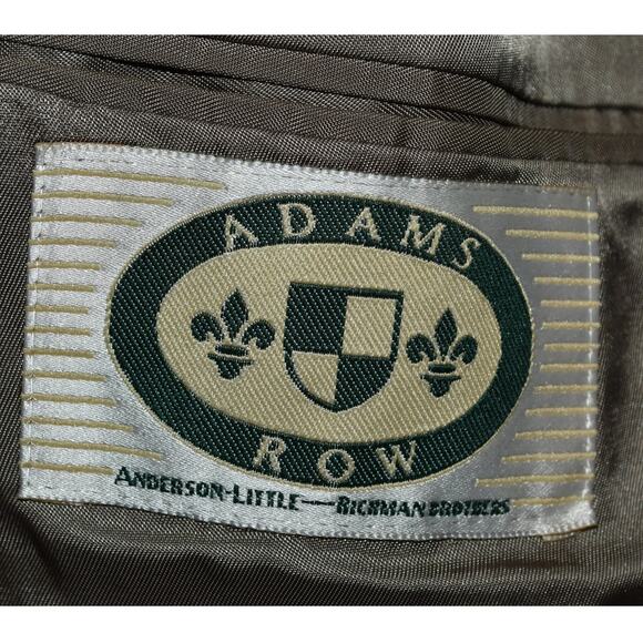 Adams Row Blazer Men's 42 Regular USA Made Double Breasted READ FOR MEASUREMENTS - Picture 7 of 13